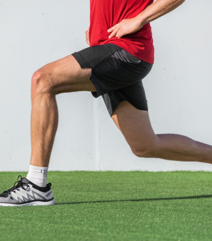 a person doing a complex training program to increase their vertical jump